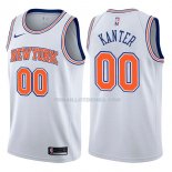 Maillot New York Knicks Enes Kanter Statehombret 2017-18 00 Blancoo