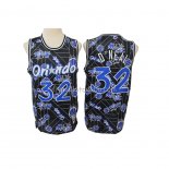 Maillot Orlando Magic Shaquille O'neal Hardwood Classics Tear Up Pack Noir