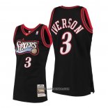 Maillot Philadelphia 76ers Allen Iverson Mitchell & Ness 1997-98 Noir