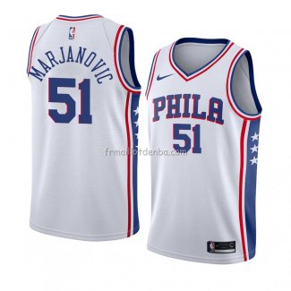 Maillot Philadelphia 76ers Boban Marjanovic Association 2018 Blanc