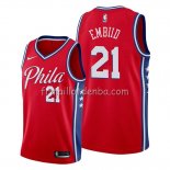 Maillot Philadelphia 76ers Joel Embiid Statement Edition Rouge