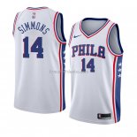 Maillot Philadelphia 76ers Jonathon Simmons Association 2018 Blanc