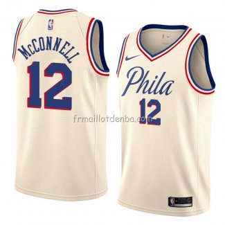 Maillot Philadelphia 76ers T.j. Mcconnell Ville 2018 Crema