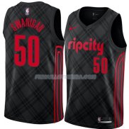 Maillot Portland Trail Blazers Caleb Swanigan Ciudad 2018 Noir