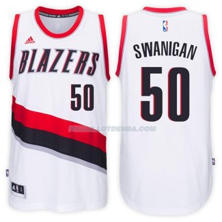 Maillot Portland Trail Blazers Caleb Swanigan Home 2017-18 50 Blancoo