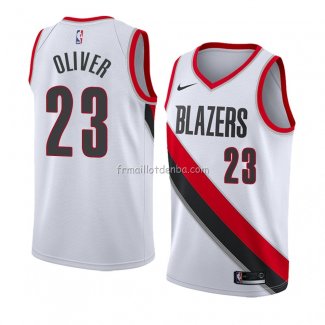 Maillot Portland Trail Blazers Cameron Oliver Association 2018 Blanc