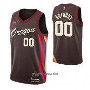 Maillot Portland Trail Blazers Carmelo Anthony Ville 2020-21 Marron