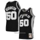 Maillot San Antonio Spurs David Robinson NO 50 Mitchell & Ness 1998-99 Noir