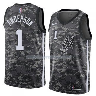 Maillot San Antonio Spurs Kyle Anderson Ciudad 2018 Gris