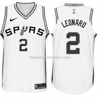 Maillot Basket Spurs Kawhi Leonard 2017-18 2 Blanc