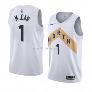 Maillot Toronto Raptors Patrick Mccaw Ville 2018 Blanc