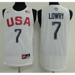 Maillot Basket USA Dream Teams Lowry 4 Blanc