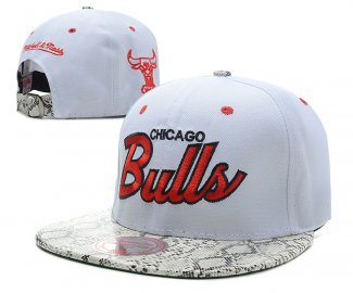 NBA Chicago Bulls Casquette Blanc Gris