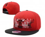 NBA Chicago Bulls Casquette Rouge Noir