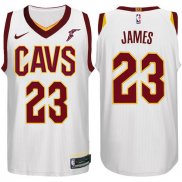 Nike Maillot Basket Cleveland Cavaliers James 23 Blanc
