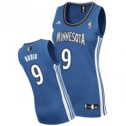 Femmes Maillot Basket Minnesota Timberwolves Rubio 9 Bleu