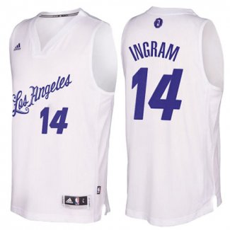 Maillot Basket Noel Day Los Angeles Lakers Ingram Blanc