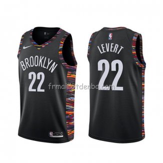 Maillot Brooklyn Nets Caris Levert Ville Noir