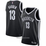 Maillot Brooklyn Nets James Harden NO 13 Icon 2021-22 Noir