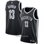 Maillot Brooklyn Nets James Harden NO 13 Icon 2021-22 Noir