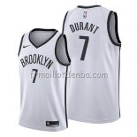 Maillot Brooklyn Nets Kevin Durant Association 2019 Blanc