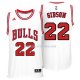 Maillot Basket Chicago Bulls Gibson 22 Blanco