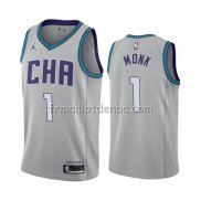 Maillot Charlotte Hornets Malik Monk Ville Edition Gris