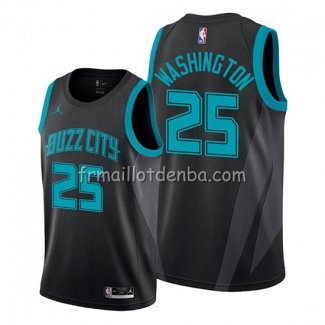 Maillot Charlotte Hornets P.j. Washington Ville 2018-19 Noir