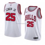 Maillot Chicago Bulls-19 Walt Lemon Jr. Association 2018 Blanc