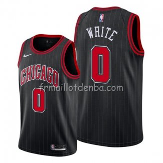 Maillot Chicago Bulls Coby White Statement Edition Noir