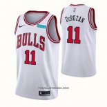 Maillot Chicago Bulls Demar Derozan NO 11 Association 2021 Blanc