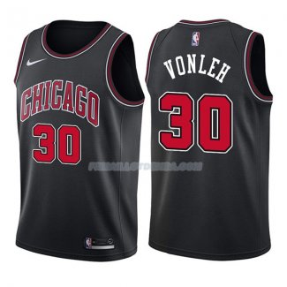 Maillot Chicago Bulls Noah Vonleh Statehombret 2017-18 30 Negro