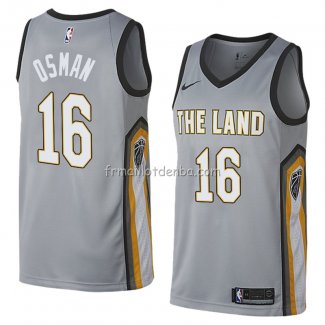 Maillot Cleveland Cavaliers Cedi Osman Ville 2018 Gris