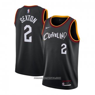 Maillot Cleveland Cavaliers Collin Sexton Ville 2020-21 Noir