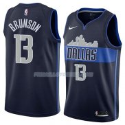 Maillot Dallas Mavericks Jalen Brunson Statement 2018 Bleu