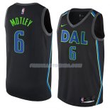 Maillot Dallas Mavericks Johnathan Motley Ciudad 2018 Noir