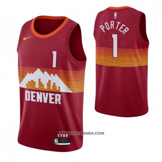 Maillot Denver Nuggets Michael Porter Ville 2020-21 Rouge