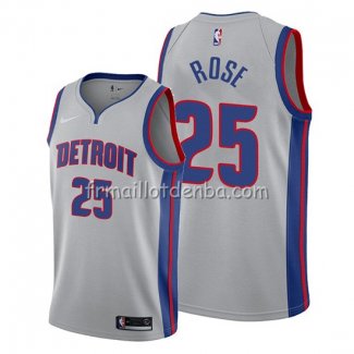 Maillot Detroit Pistons Derrick Rose Statement Gris