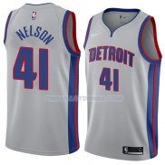 Maillot Detroit Pistons Jameer Nelson Statement 2017-2018 Gris