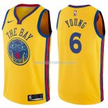 Maillot Golden State Warriors Nick Young Chinese Heritage Ciudad 2017-18 6 Oroo
