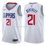 Maillot Los Angeles Clippers Patrick Beverley Association 2017-18 21 Blancoo