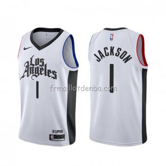 Maillot Los Angeles Clippers Reggie Jackson Ville Blanc