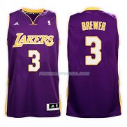 Maillot Los Angeles Lakers Corey Brewer Road 2017-18 3 Violeta