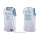 Maillot Los Angeles Lakers Deandre Jordan NO 10 Ville 2021-22 Blanc