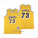 Maillot Los Angeles Lakers Dennis Rodman Mitchell & Ness 1998-99 Jaune