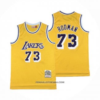 Maillot Los Angeles Lakers Dennis Rodman Mitchell & Ness 1998-99 Jaune