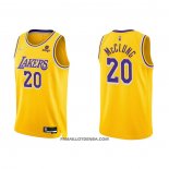 Maillot Los Angeles Lakers Mac Mcclung NO 20 75th Anniversary 2021-22 Jaune