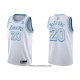 Maillot Los Angeles Lakers Mac Mcclung NO 20 Ville 2021-22 Blanc