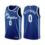 Maillot Los Angeles Lakers Russell Westbrook NO 0 Classic 2021-2022 Bleu