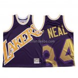 Maillot Los Angeles Lakers Shaquille O'neal Mitchell & Ness Big Face Volet